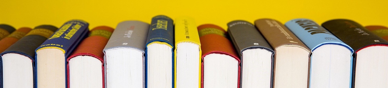 Stack of books illustrating text readability