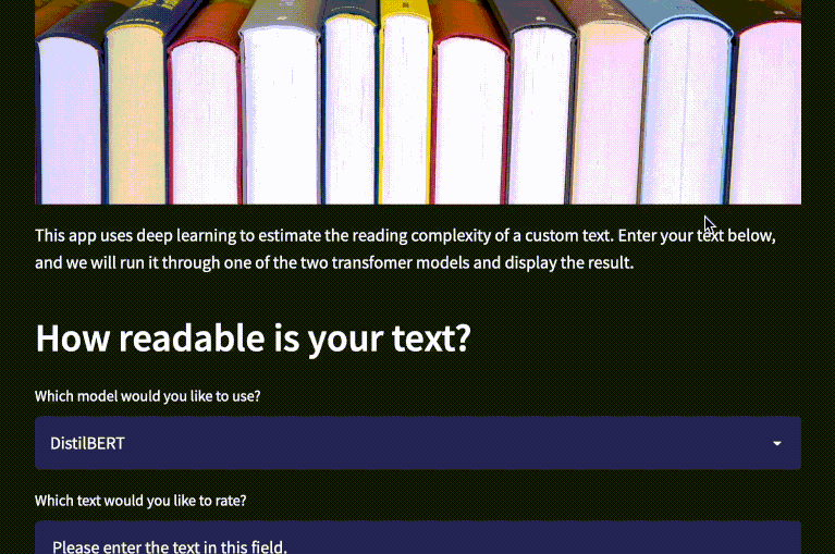 Readability app demo